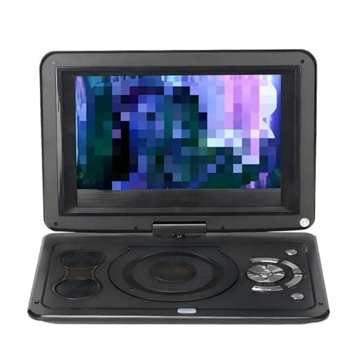 Image of MKHQST Portable DVD DVD Video Player High-definition 3D Large Screen Portable EWD Mini TV For English Learning Long standby time(Black)