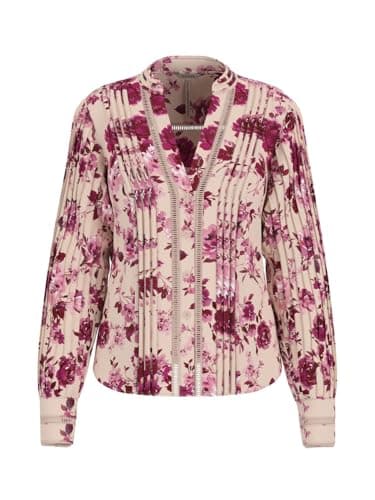Image of GUESS New Josette Multi Shirt, Blush Roses Print, M