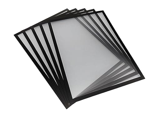 Image of Shadow Foam Magnetic Document Holder | Pack of 5 | Internal Signage Frame | Magnetic A5, A4, A3 Sizes (Black, A3)