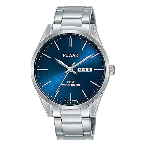 Image of Seiko UK Limited - EU Men's Analogue Japanese Quartz Pulsar Quartz Watch with Stainless Steel Bracelet with Stainless Steel Strap PJ6109X1