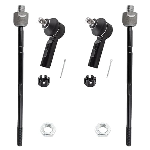 Image of BOXI (Set of 4) Front Inner and Outer Tie Rods fit for Suzuki Grand Vitara 2006 2007 2008 2009 2010 2011 2012 2013 / Replaces ES800363 EV800362