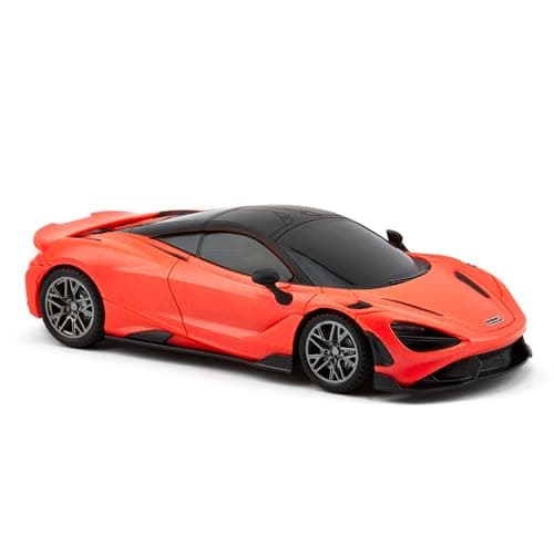 Image of CMJ RC Cars McLaren 765LT Orange 2.4Ghz 1:24 scale with Working LED Lights, Radio Controlled Supercar