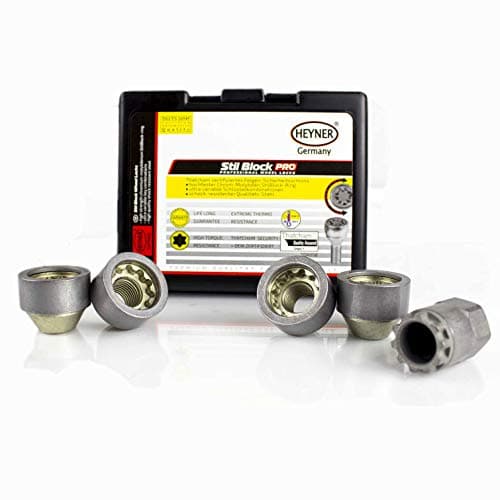 Image of HEYNER Germany Fits Ford Transit Custom StilBlock PRO Set Of 4 Locking Wheel Nuts M14x1.5 592/7