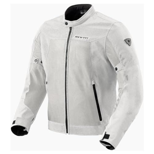 Image of REV'IT! Men's Eclipse 2 Mesh Motorcycle Jacket (Silver - XXXL)