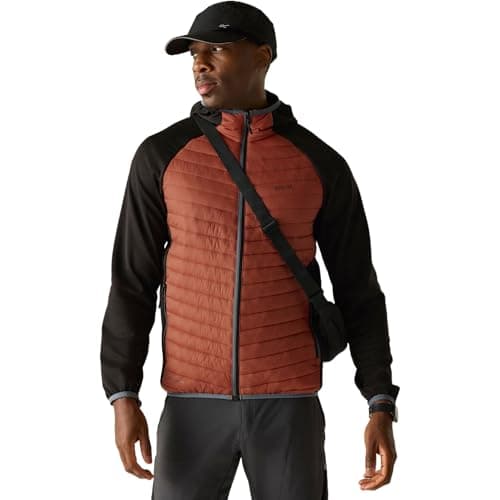 Image of Regatta Mens Andreson Hybrid Quilted Jacket Water Repellent Insulated Walking Coat