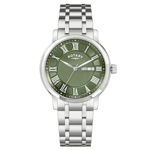 Image of Rotary Men's Heritage Stainless Steel Bracelet Watch