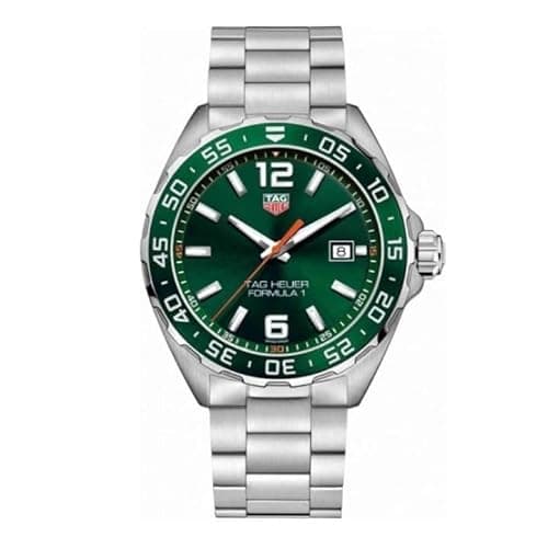 Image of Tag Heuer Formula 1 Quartz Green Dial Watch for Men WAZ1017.BA0842