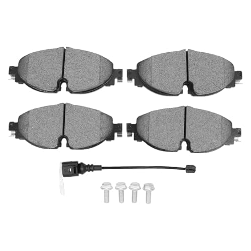 Image of HouYeen Pack of 4 Front Disc Brake Pads for V-W Arteon Caddy mk4 California mk5 Golf mk7 mk8 Passat B8 Polo mk6 T Roc Tiguan Touran UP Au-di A1 A3 8V Q2 Q3 TT Se-at Ateca Leon Sko-da Octavia mk3