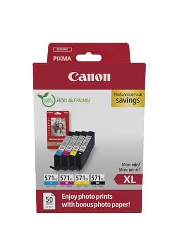 Image of Canon Ink/CLI-571XL BK/C/M/Y PHOTO VALUE