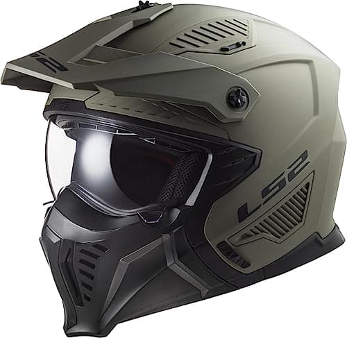 Image of LS2 Motorcycle Helmet OF606 DRIFTER MATT SAND - Open Faced With Removable Mask - Small (55-56cm)