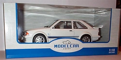 Image of Model Car Group F0RD ESC0RT MK3 RS Turbo White 1985 Vehicle 1:18 scale diecast model