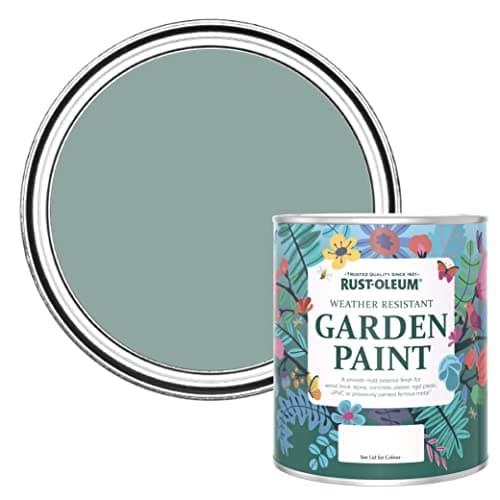 Image of Rust-Oleum Blue Mould Resistant Garden Paint in Matt Finish - Gresham Blue 750ml