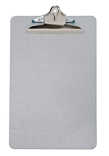 Image of Q-Connect Foolscap/A4 Steel Clipboard - Grey