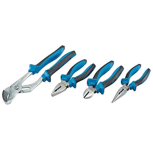Image of Draper SGPS/4 Soft Grip Pliers Set, Blue, Set of 4 Piece