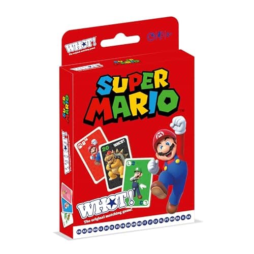 Image of Waddingtons Number 1 Super Mario WHOT! Card Game for Children from 5 Years, for 2-6 Players, Card Adjustment and Perception, Gift for Baby from 5 Years