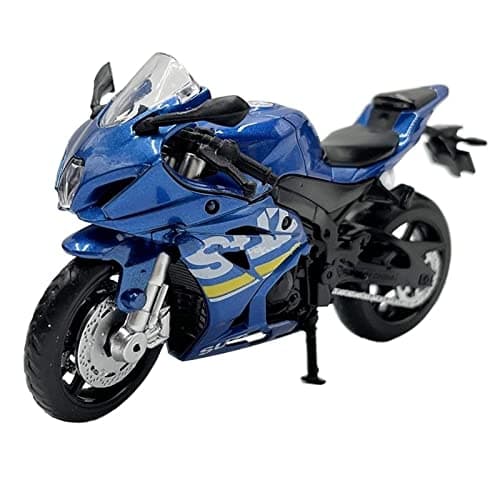 Image of Compatible with Suzuki GSX-R1000 1:18 Scale Small-scale Vehicle Display Classic Die-cast Motorcycle Model Sports Bike Replica Collectible Hobby Gift(Blue)