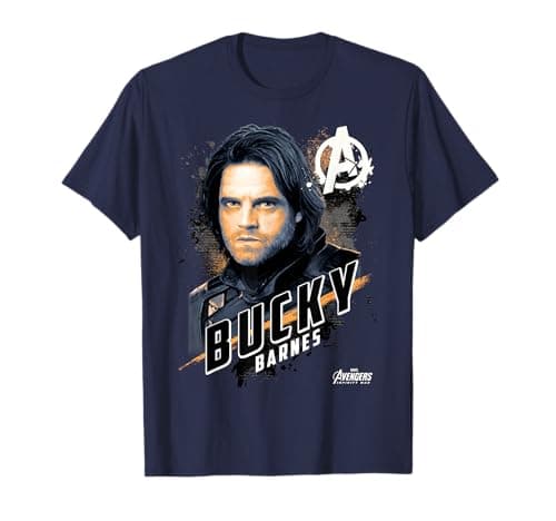 Image of Marvel Avengers Infinity War Bucky Barnes Graphic Tee T-Shirt