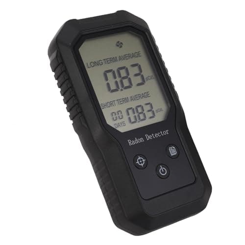 Image of Yobadam Digital Radon Detector, Portable Radon Gas Tester with Wall Mounted Installation & Protection, Ideal for Home, Mine, Tunnel & Long Short Term Results Display