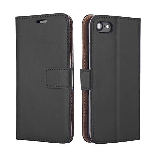 Image of NWNK13 iPhone 5C Case Black Vintage Collection Designer Slim Book Wallet & Flip Cover For iPhone 5C (Black)