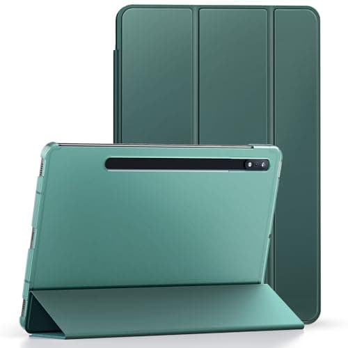 Image of Smart Case For Galaxy Tab S8 (2022) & Tab S7 (2020) - Slim, Lightweight, Magnetic Cover with Auto Sleep/Wake Function (Emerald Green)