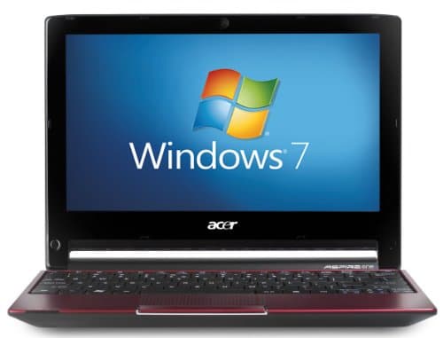 Image of Acer Aspire One 533 10.1 inch Netbook (Intel Atom N455, 1GB RAM, 250GB HDD, Webcam, Bluetooth, Wireless, Up to 8hrs battery life, Windows 7 Starter) - Red