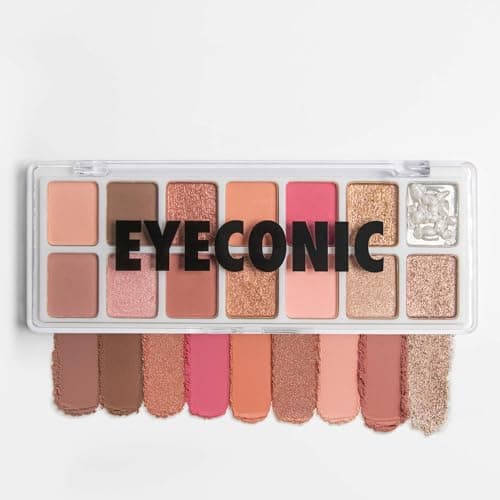 Image of MOYOU LONDON Eyeshadow Palette – 14 Pink, Rose Gold & Mauve Shades, Matte & Shimmer Finishes, Blendable, Long-Lasting Vegan Eyeshadow, Soft Glam Eye Makeup Palette, Rosé All Day