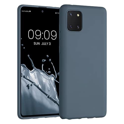Image of kwmobile Case for Samsung Galaxy Note 10 Lite Case - Soft Cover - Shockproof TPU Material - Wireless Charging - Dark Slate