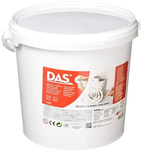 Image of DAS White Air-Hardening Modelling Clay, School pack, 5x1kg, For Schools and Art Classes