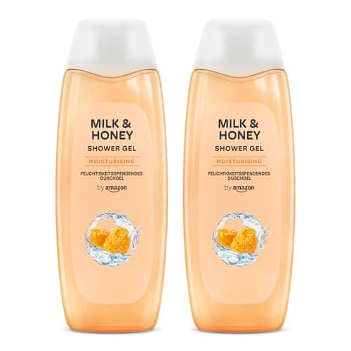 Image of by Amazon Milk & Honey Shower Gel, 2 x 500ml