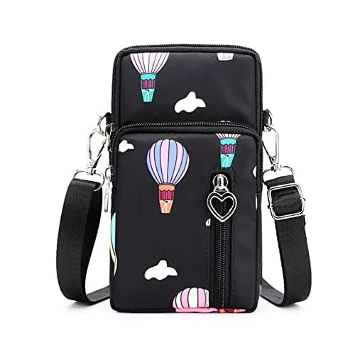 Image of Travel Moblie Phone Shoulder Pouch Crossbody Bag for Samsung Galaxy S25 Ultra S24+ S23 Ultra A05 A06 A16 A25 A26 A36 A14 A04 A04s M13 M33 iPhone 16 Pro MaxOnePlus 13 12 11 10 Pro (Ballon)