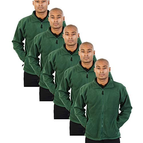 Image of Absolute Apparel Pack 5 AA Heritage Full Zip Fleece AA61 Bottle M