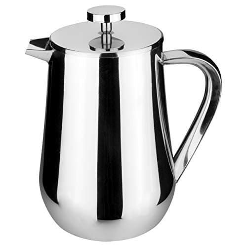 Image of Café Olé UFD Cafetière, 1 Litre 3 Cup 18/10 Stainless Steel French Press Coffee Maker
