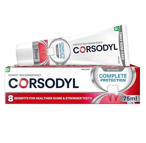 Image of Corsodyl Whitening Toothpaste Complete Protection, Daily Gum Care & Plaque Remover, 75ml