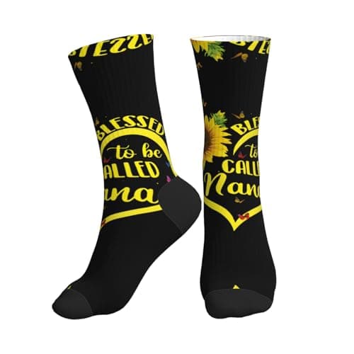 Image of ALLiYa Blessed To Be Called Sunflower Compression Socks For Women Men Circulation Is For Athletic Running Cycling Daily Wear