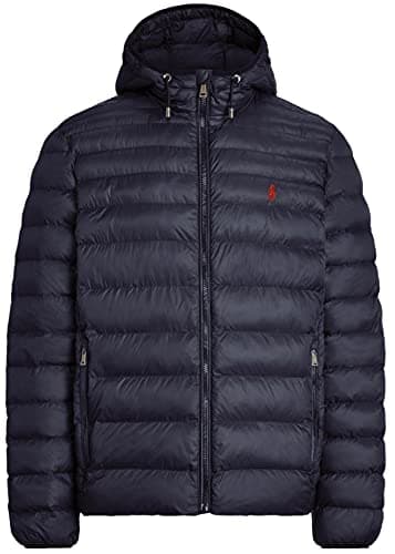 Image of Polo Ralph Lauren Men's Lightweight Bleeker Down Jacket, Aviator Navy, XL