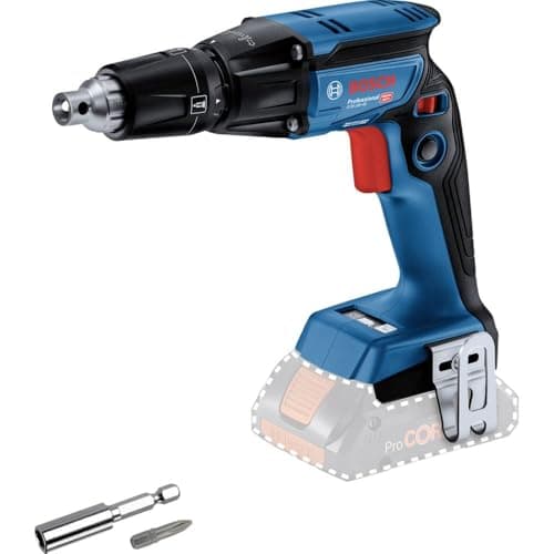 Image of Bosch Professional 18V System Cordless Drywall Screwdriver GTB 18V-45 (incl. 1x Screwdriver bit, 1x Belt Clip, 1x bit Holder, Without Battery/Charger)