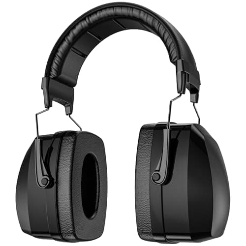 Image of ProCase Extra Large SNR 37dB Noise Cancelling Headphones, Adult Ear Defenders NRR 35dB for Ear Protection Protectors -Black