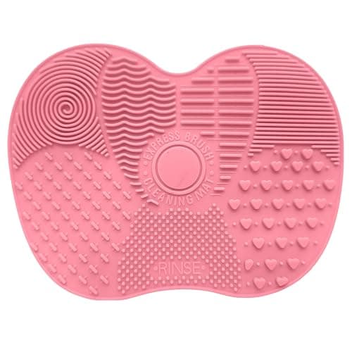 Image of Onlineforu LTD Make-up Brush Cleaning Pad Made of Premium Silicone/Multiple Textured Patterns with Strong Suction Cups