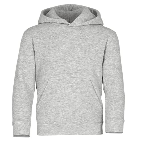 Image of Fruit of the Loom Unisex Kids Premium Hooded Sweat, Heather Grey, 9-11 Years (Manufacturer Size:32)