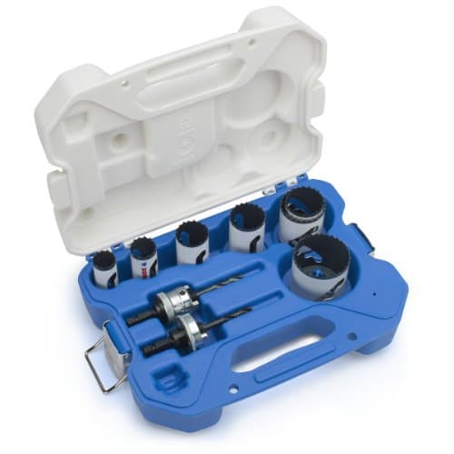 Image of LENOX Bi-Metal Hole Saw Set 9 Pieces 22, 25, 32, 35, 38, 44, 54 mm