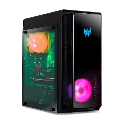 Image of acer Predator Orion 3000 PO3-650 Gaming PC - (Intel Core i7-13700F 16-Core CPU | 16GB DDR5-4800MHz RAM | 1TB HDD and 1TB NVMe SSD | NVIDIA GeForce RTX 3060 Ti | Windows 11) - Black
