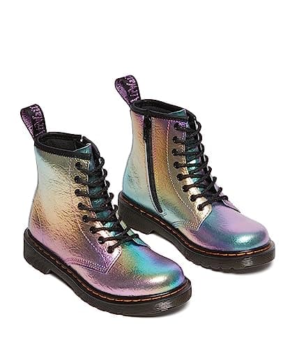 Image of Dr. Martens girl 1460 (little big kid) j, Crumpled Rainbow, 2 Little Kid