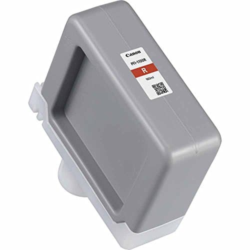 Image of Canon PFI-1100 160ml Red Pigment Ink Tank for imagePROGRAF PRO-2000 and PRO-4000 Large-Format Inkjet Printers