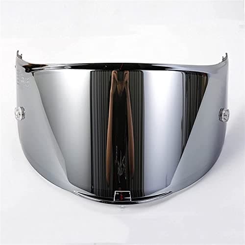 Image of Helmet visor lens, Fit Compatible with LS2 FF323 Motorcycle Suitable Compatible with LS2 A-rrow Carbon Fiber Helmet Chameleon Silver Black Lens(Silver)