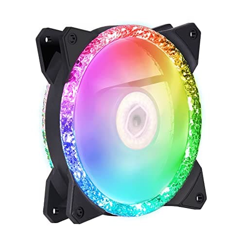 Image of Cooler Master MasterFan MF120 Prismatic - Case Fan 120 mm, Triple Ring Addressable RGB Lighting, Cristal Effect, Silent Cooling - Full Compatibility