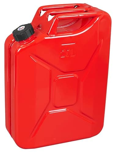 Image of Sealey 20L Screw Cap Metal Jerry Can - Red - JC20SCR