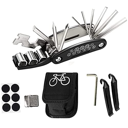 Image of SOUNESS 16 in 1 Multifunction Tools-Bike Tools & Equipment,Puncture Repair kit Bike tyre,withTool Kits。 (Number 1)