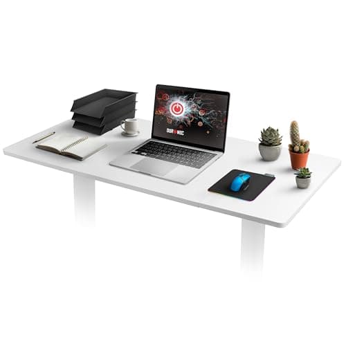 Image of Duronic Desk Top TT140 WE – DESKTOP ONLY - Standing Desk Table Surface Only, Desktop TM51 and TM61 Height Adjustable Desk Frames – WHITE
