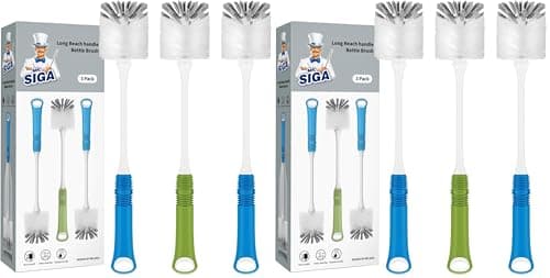 Image of MR.SIGA Long Handle Bottle Brush - Set of 3 (Pack of 2)