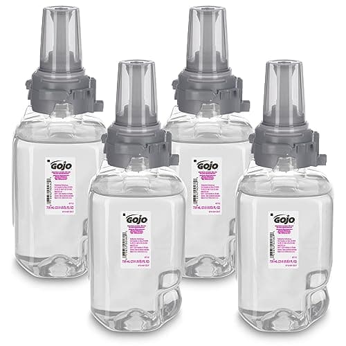 Image of GOJO ADX-7 Antibacterial Foam Handwash, Plum Fragrance, 700 mL Hand Soap Refill for GOJO ADX-7 Push-Style Dispenser (Case of 4) - 8712-04